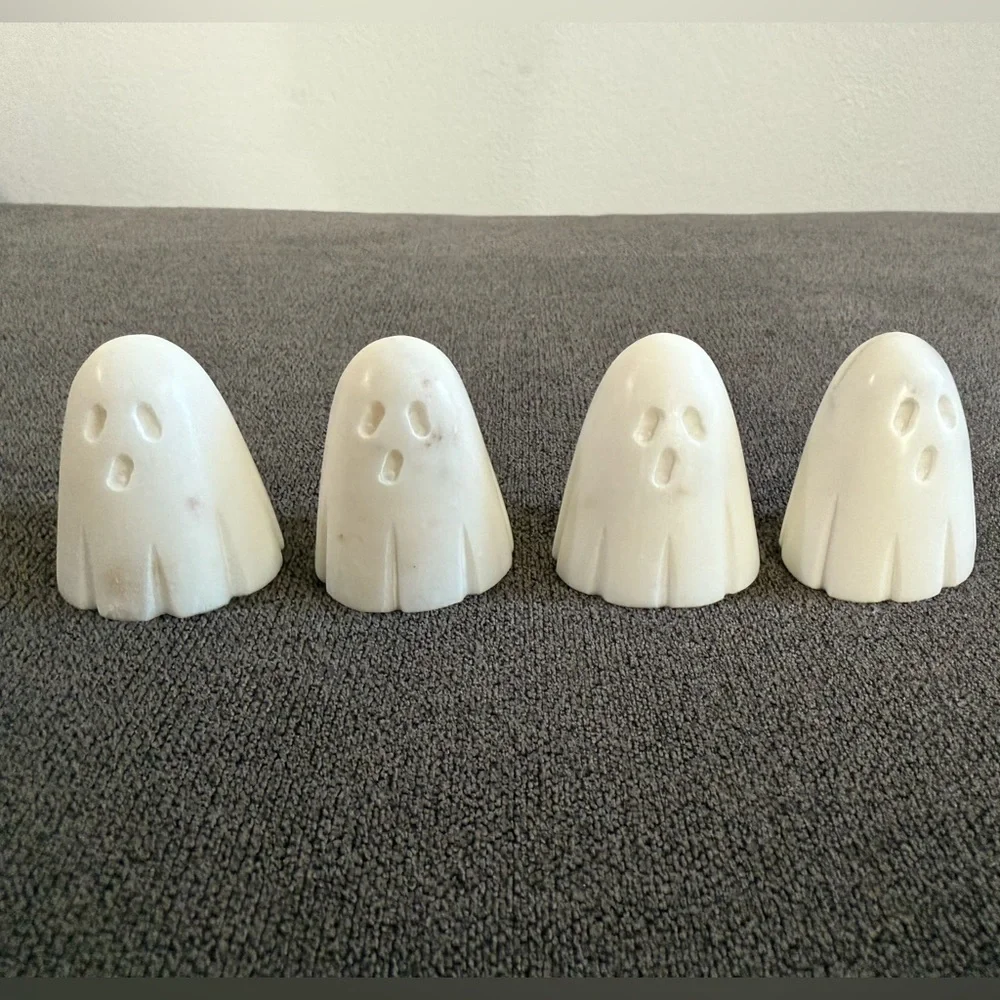 Williams Sonoma Be Home Figural Ghost Name Card Holders, Set of 4